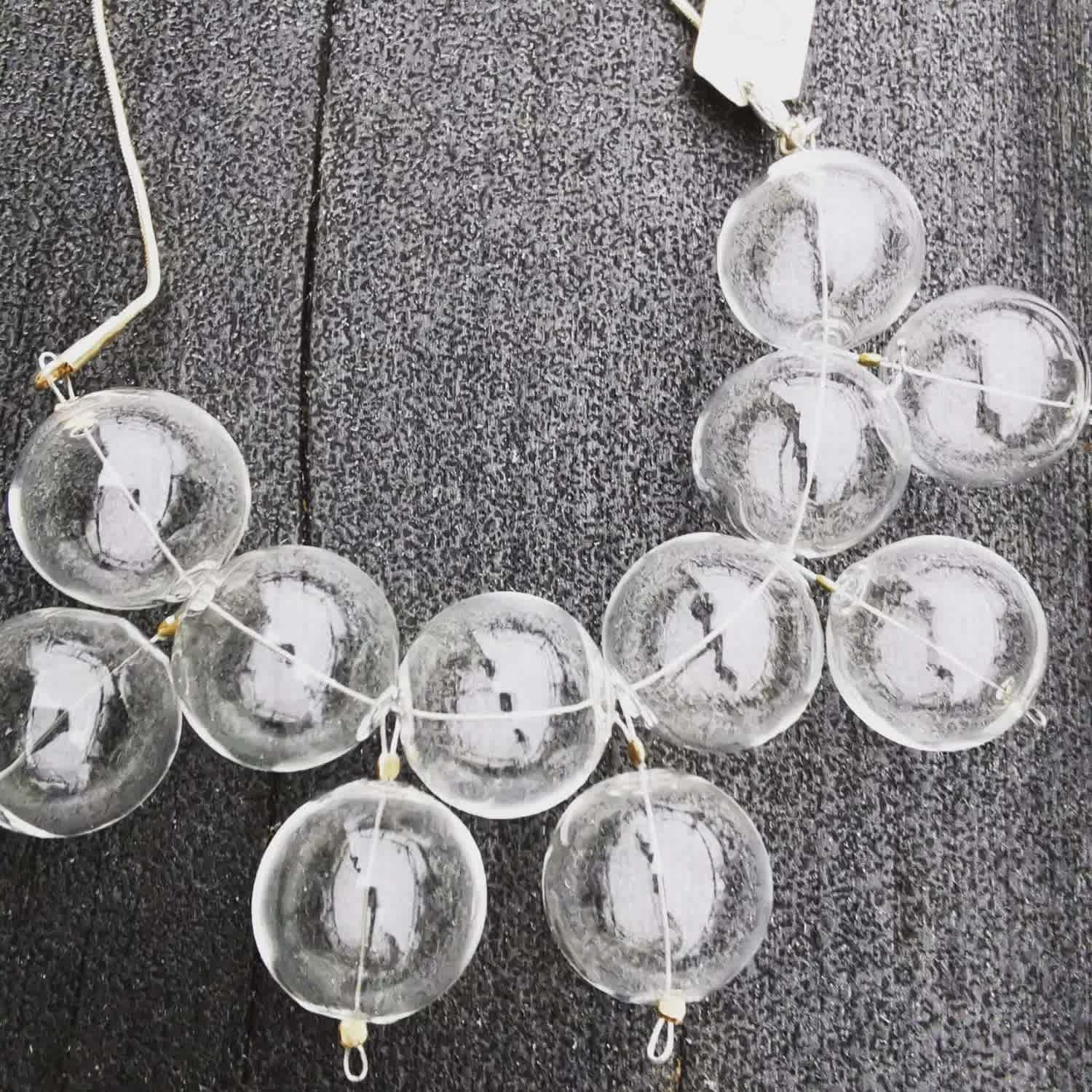 Royal Blown Glass Bubbles Necklace — alternate view